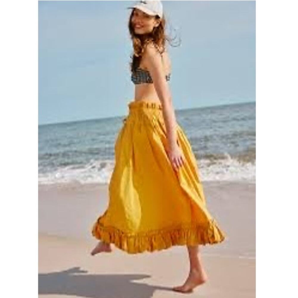 NWT Free People Favorite Part Midi Skirt L